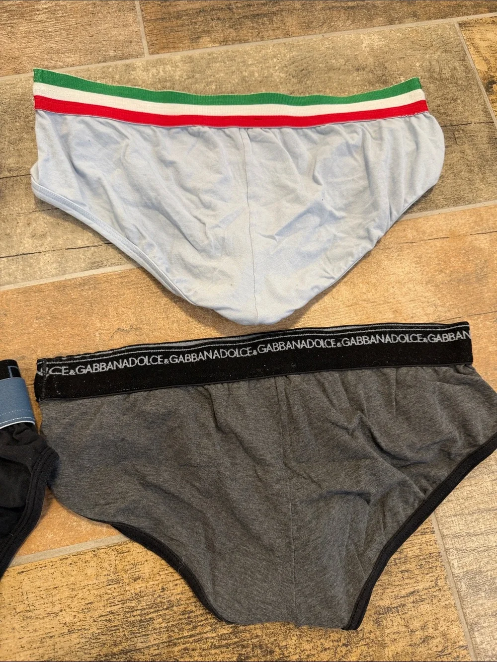 Dolce & Gabbana Men’s Briefs Pack – White, Light Blue, Set of 4 Mens Small S